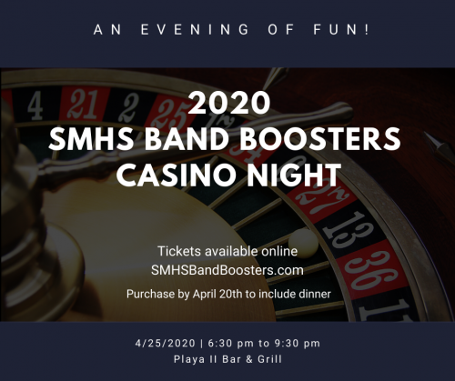 SMHS Band Boosters 2020 Casino Night